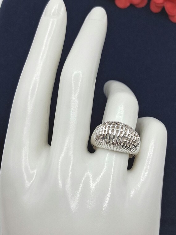 Sterling Silver UTC Dome Ring.  Size 6.75, Hallma… - image 13