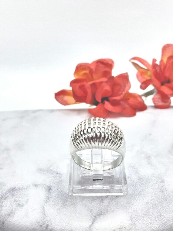 Sterling Silver UTC Dome Ring.  Size 6.75, Hallma… - image 11