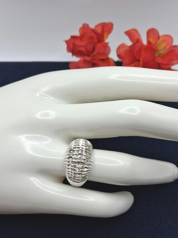 Sterling Silver UTC Dome Ring.  Size 6.75, Hallma… - image 14