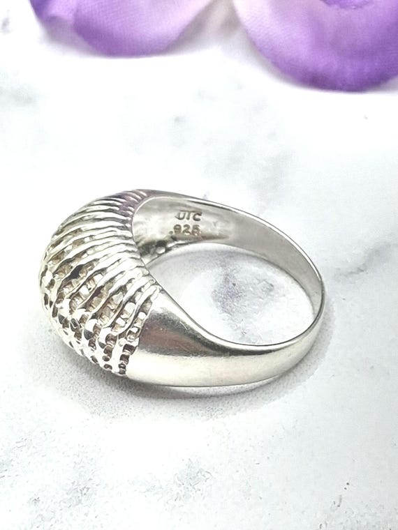 Sterling Silver UTC Dome Ring.  Size 6.75, Hallma… - image 5