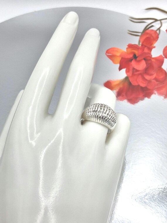 Sterling Silver UTC Dome Ring.  Size 6.75, Hallma… - image 16