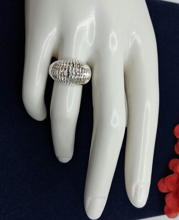 Sterling Silver UTC Dome Ring.  Size 6.75, Hallma… - image 12