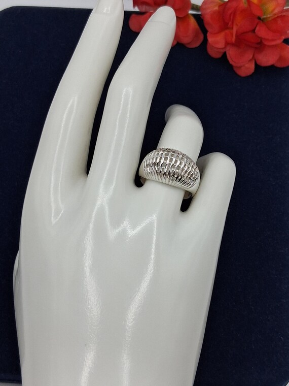 Sterling Silver UTC Dome Ring.  Size 6.75, Hallma… - image 15