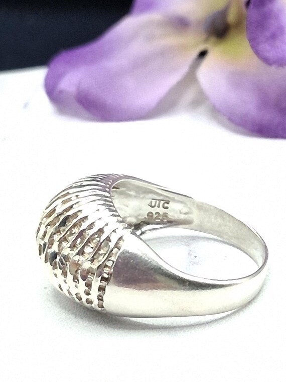 Sterling Silver UTC Dome Ring.  Size 6.75, Hallma… - image 3