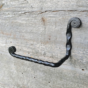 Hand-Forged Wrought Iron Toilet Paper Holder | WC Roll Holder