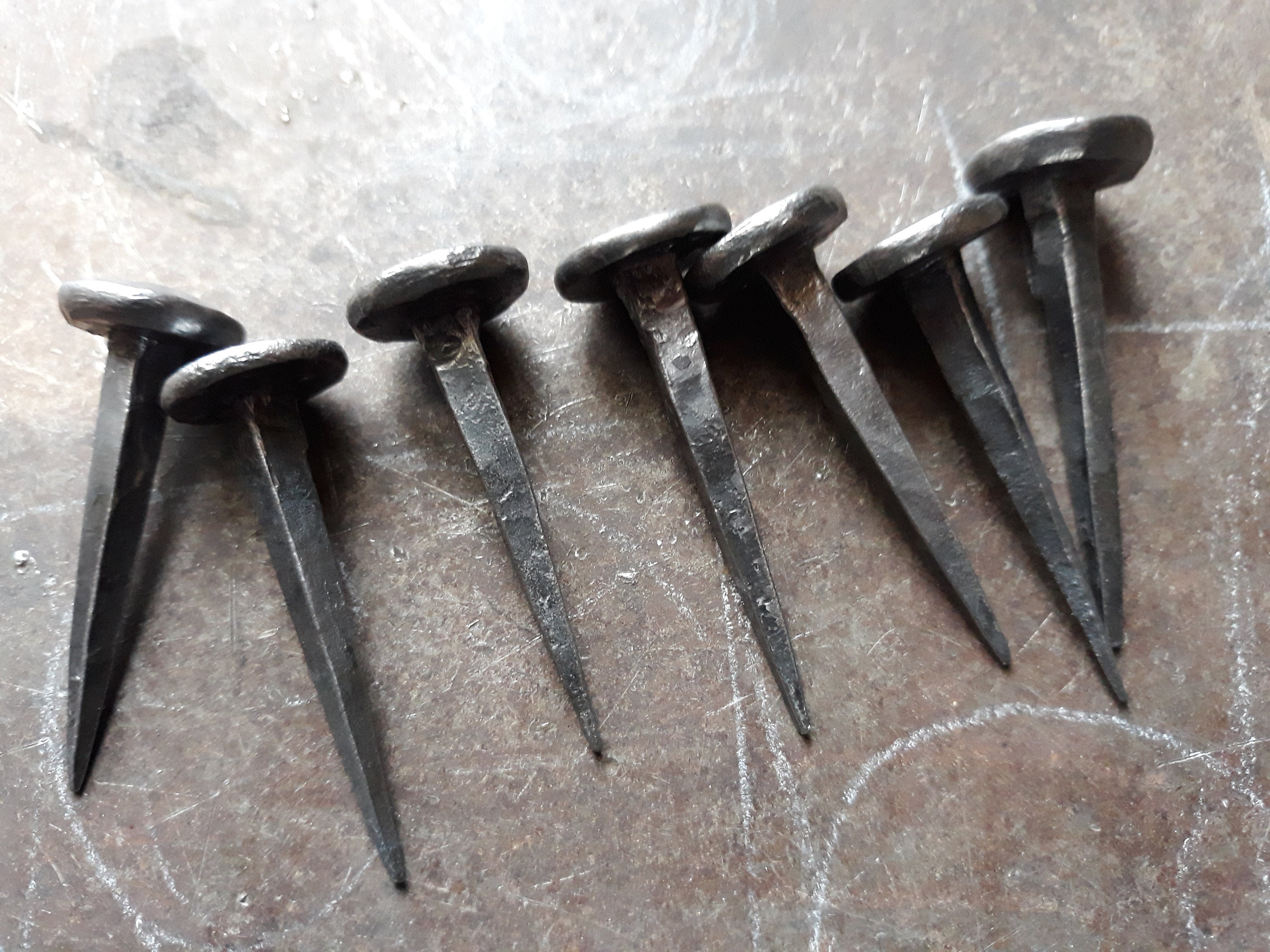 Hand Iron Nails Different Sizes Rustic Farmhouse Style Etsy