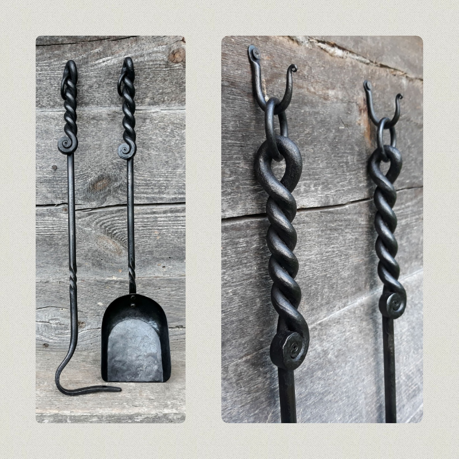 Hand Fireplace Tool Set duet Shovel and Etsy