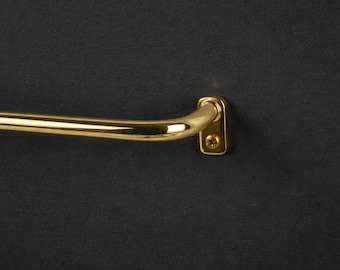 Bastone per tende da caffè in ottone da 10 mm, asta per tende con ritorno alla francese per finestre e porte