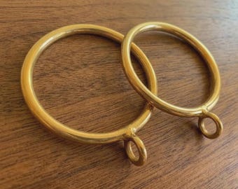 Anillas de latón para cortinas, perchas artesanales con ojales.