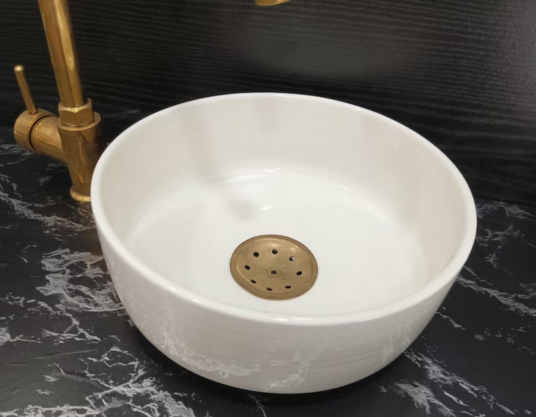 Bathroom Sink, Ceramic Sink Bowl, Pottery Sink Ceramic Washbasin Bathroom Vanity