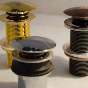 Solid Brass Pop Up Drain For Sinks and Tubs