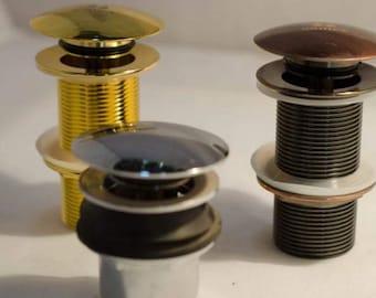 Solid Brass Pop Up Drain For Sinks and Tubs