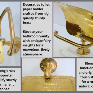 Brass Toilet Tissue Holder, Toilet Paper Holder Unlacquered Brass ...