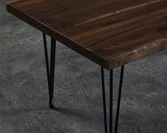 Matte Black Iron Table Legs – Heavy-Duty, Modern Furniture Supports