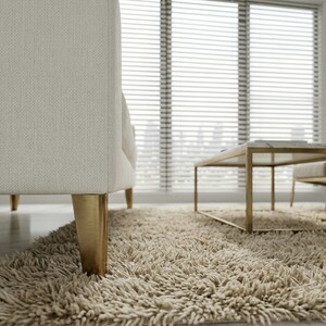 Pés de móveis em latão – Pés modernos e retos para mesa, armário, sofá e penteadeira, par de dois