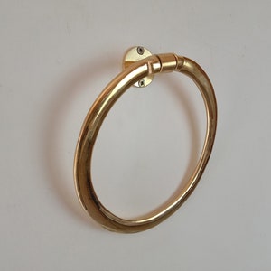 Heavy Solid Brass Towel Ring