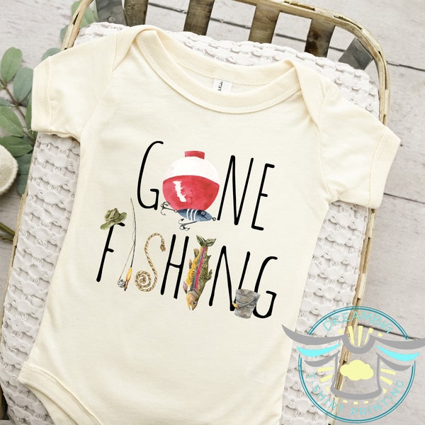 Gone Fishing Onesie® Fishing Buddy, Gone Fishin' Onesie® Biggest Catch Onesie® Reel, Fishing Onesie® Fish Onesie® Nautical, Fishing Rods