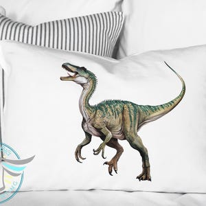 Dinosaur Pillowcase, Personalize, Compsognathus Pillowcase, Compy