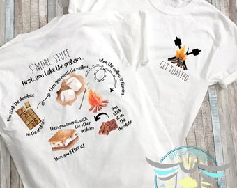 Camping Shirt, S'mores, Get Toasted, Gone Camping, Family Shirts, Camping Life, Outdoors, Campfire, Campsite, Marshmallows, Matching Shirts
