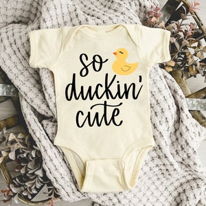 Duck Baby Onesie® So Dunkin Cute, Baby Gifts, Fun Baby Onesie® Baby Shower, Trendy, Cute, Funny, Animal Onesie® Funny, Baby Boy, Baby Girl