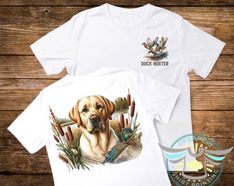 Duck Hunting Shirt, Yellow Labrador Retriever, Mallard Duck Hunting, Hunting Dog Shirt, Waterfowl, Upland Hunting, Shot Caller, Outdoors