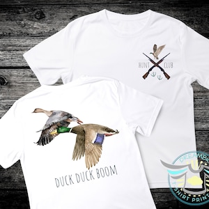 Duck Hunting Shirt, Duck Duck Boom, Daddy's Little Hunting Guide, Daddy's Boy, Duck Hunting, Hunting, Mallard, Duck Shirt, Country Boy