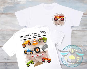 Monster Truck Shirt, I'm Going To Crush This, Monster Truck Fan, Monster Truck Theme Birthday, Kids Monster Truck, Monster Truck Graphic Tee