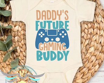 Daddy's Future Gaming Buddy Baby Onesie® Daddy's Little Buddy, Baby Shower Gift, Daddy's Boy, Dad Gift, Cute Baby Boy Outfit, Trendy Baby