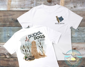 Duck Hunting Shirt, Hunting Bird Dog, Ducks Dogs & Decoys, Daddy's Hunting Guide, Duck Call, Country Boy, Yellow Labrador Retriever, Wingman