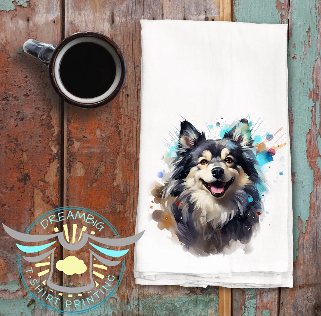 Pomsky Kitchen Tea Towel, Dog Tea Towel, Gift for Dog Lover, Dog Themed ...