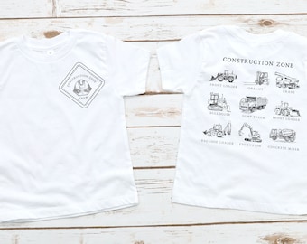 Construction Zone Crew Shirt, Just A Boy Who Loves Construction Trucks, Kids Dump Truck Shirt, Boys Truck Shirt, Youth Toddler Shirt Tees