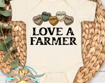 Love A Farmer Baby Onesie®: Future Farmer Outfit