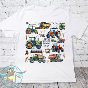 Farm Tractor Shirt, Farming, Combine, You Can Never Have Too Many Tractors, Farm Life Shirts, Country Boy, Green And Red Tractors, Farming