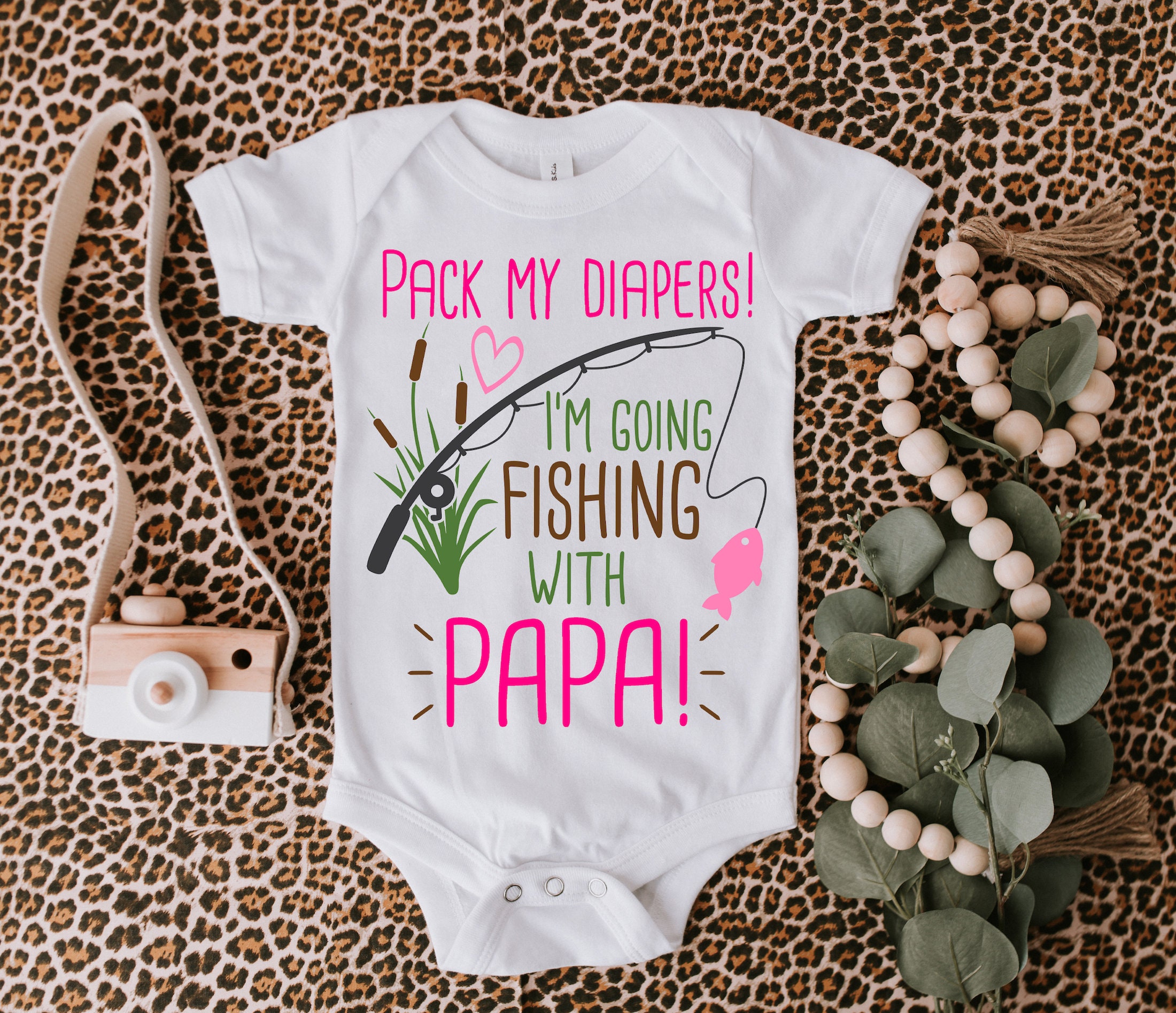 Papa's Fishing Buddy Baby Onesie® Pack My Diapers I'm Going Fishing With  Papa, Papa's Girl Baby Onesie® Gone Fishin', Papa Gifts