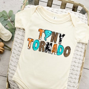 Tiny Tornado Baby Onesie® Cute Baby Outfit, Baby Announcement, Baby Shower Gift, Cute Trendy Outfit, Cute Baby Onesie® Newborn, Natural