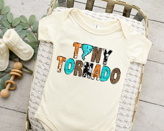 Tiny Tornado Baby Onesie® Cute Baby Outfit, Baby Announcement, Baby Shower Gift, Cute Trendy Outfit, Cute Baby Onesie® Newborn, Natural