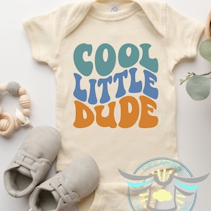 Cool Little Dude Baby  Onesie® Retro Boho, Baby Shower Gift