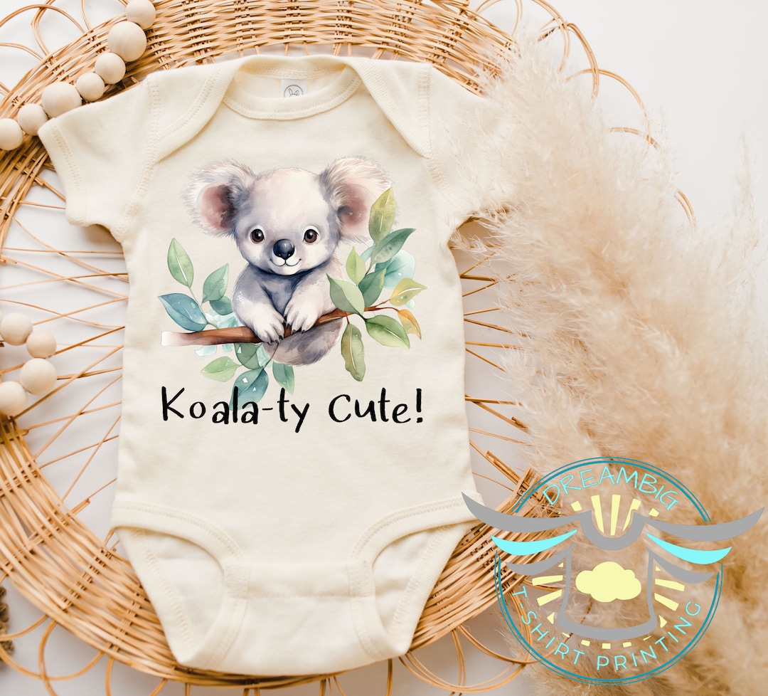 Koala Bear Baby Onesie® Koalaty Cute Baby Onesie® Announcement, Baby