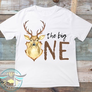 The Big ONE Shirt, First Birthday Onesie® Toddler Shirt, Deer Hunting Onesie® Outdoors, Deer, Country Boy Onesie® 1 Month Baby Onesie®