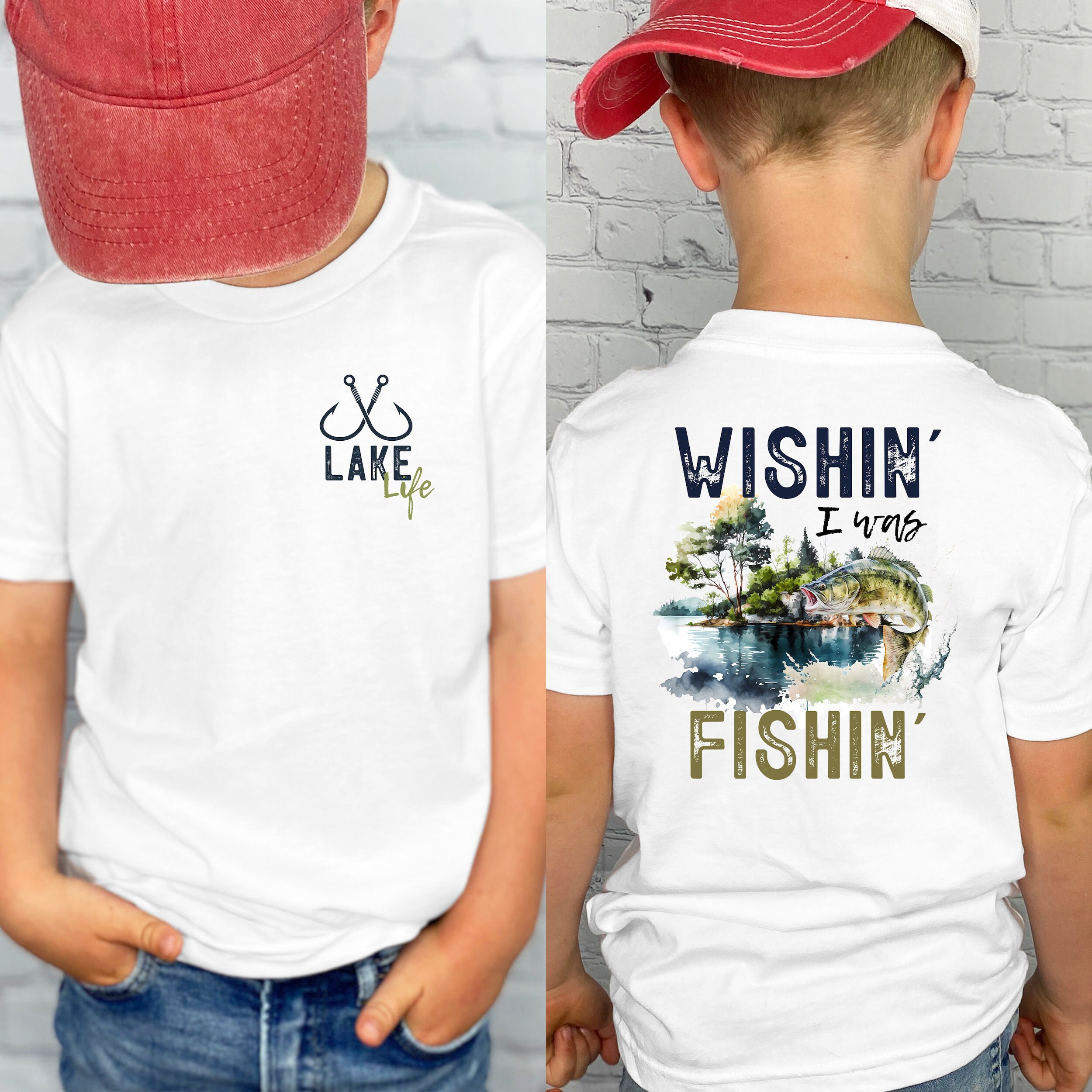 Wishin I Was Walleye Fishin T-Shirt