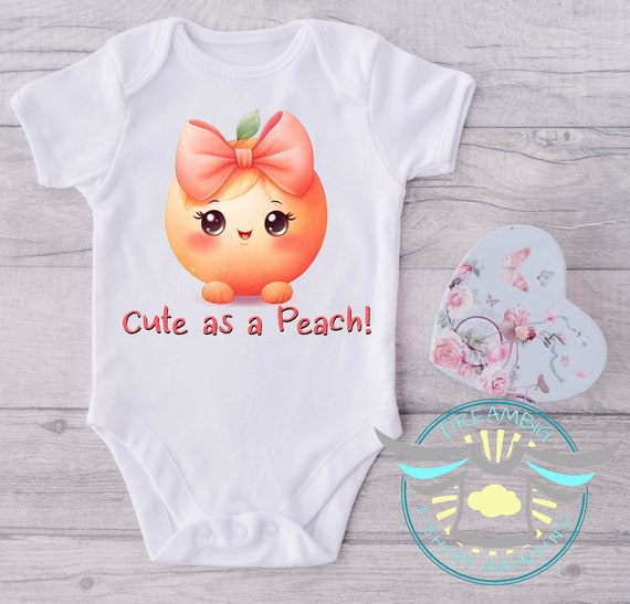Cute as A Peach Baby Onesie® Peach Baby Onesie® Cute Baby Onesie