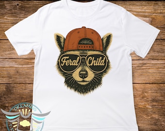 Feral Child Shirt: Funny Trendy Kids Tee