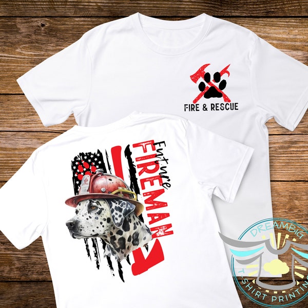 Future Fireman Shirt, Fire & Rescue, Fireman, Fire Truck Shirt, Fire Fighter, Hero Shirt, Youth Toddler Shirt, Dalmatian Shirt, Occupation