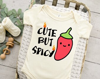 Cute But Spicy Baby Onesie®, Funny Baby Bodysuit, Baby Shower Gift