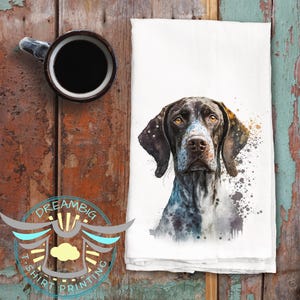 German Shorthaired Pointer Kitchen Towel, Dog Tea Towel, Gift For Dog Lover, Dog Themed Towel, House Warming, Home Decor, Dog Breed Towel