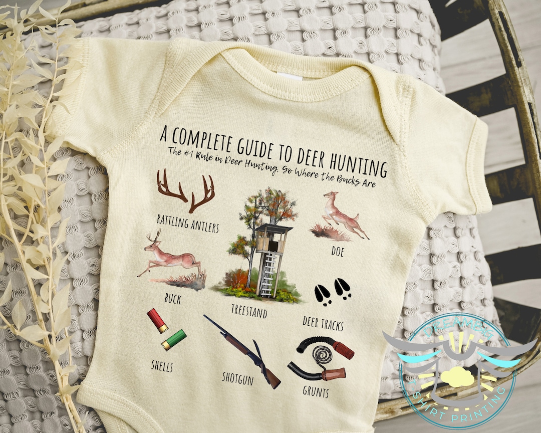 Deer Hunting Baby Onesie® Complete Guide to Deer Hunting, Rut, Daddy's
