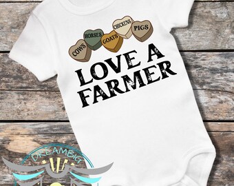 Love A Farmer Baby Onesie® Farming Baby Outfit, Farmer Baby, Future Farmer, Country Baby, Baby Shower, Cute Baby Clothes, Country Living