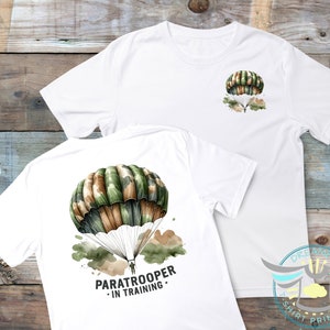 Paratrooper In Training Kids Shirt, Military Kid Shirt, Parachute, Jumper, Military Paratrooper, Serviceman, Military Family, Solider, Hero