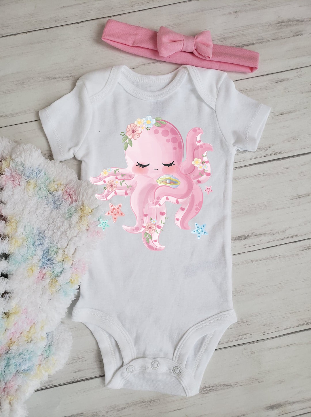 Octopus Baby Onesie® Personalized Baby Onesie® Baby Shower Gifts, Cute