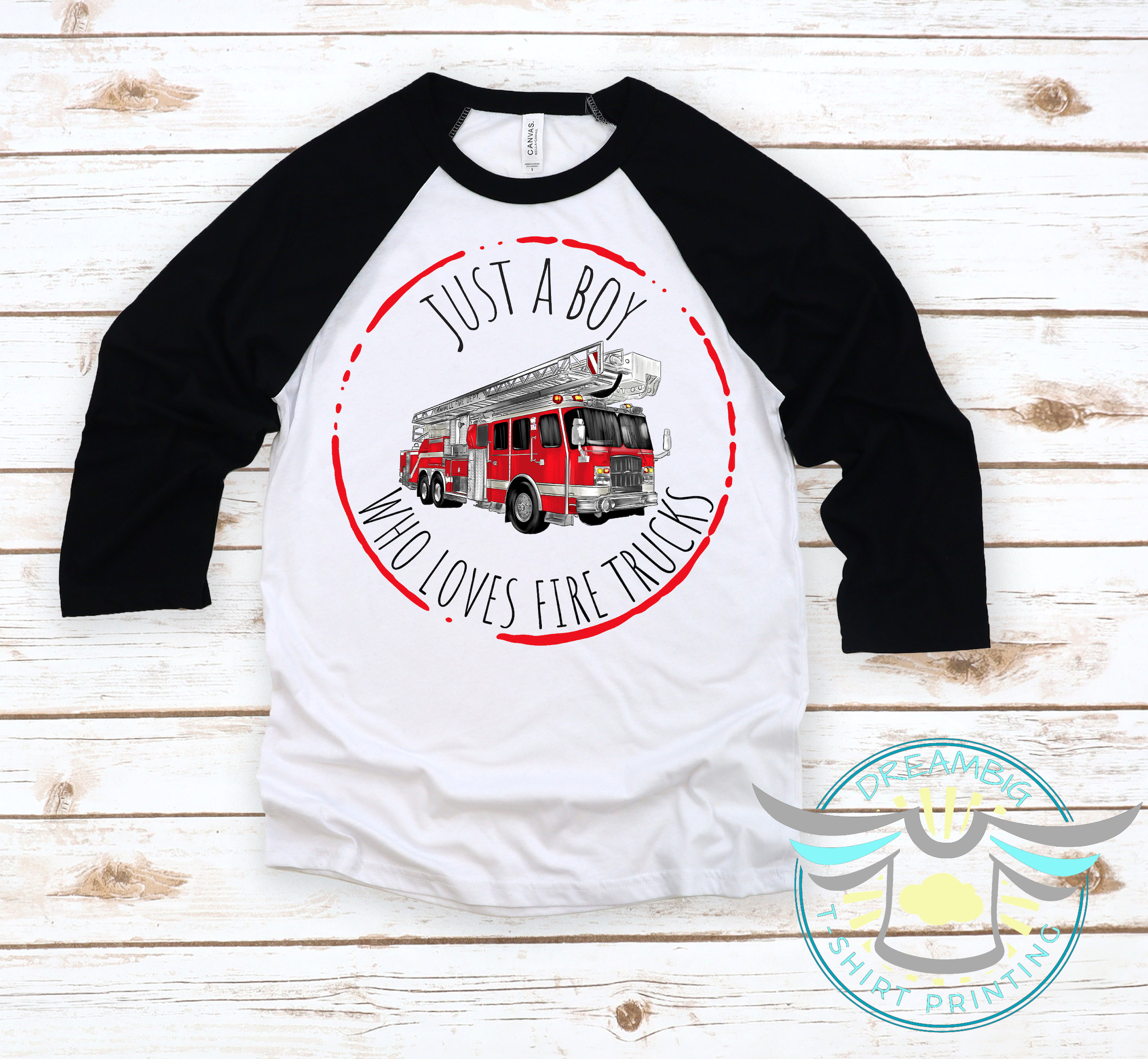 Funny Firefighter Art For Men Women Kids Fire Truck Fireman T-Shirt - Tees .Design, image size:2500x2305